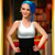 Size: 2048x2048 | Tagged: safe, ai generated, automatically imported, derpibooru import, generator:purplesmart.ai, generator:stable diffusion, oc, oc only, oc:blue royal, human, fanfic:simplified, barely pony related, blue hair, clothes, ear piercing, earring, fanfic art, female, high res, humanized, humanized oc, jewelry, light skin, one eye closed, piercing, skirt, smiling, solo, tank top, wink