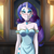 Size: 1728x1728 | Tagged: safe, ai assisted, ai generated, automatically imported, derpibooru import, generator:stable diffusion, prompter:saphkey, rarity, anthro, g4, ambiguous facial structure, bracelet, choker, clothes, dress, eyeshadow, female, indoors, jewelry, long hair, makeup, necklace, solo