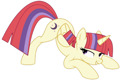 Size: 1650x1115 | Tagged: safe, ai assisted, artist:arina-gremyako, artist:twilyisbestpone, automatically imported, derpibooru exclusive, derpibooru import, moondancer, alicorn, pony, g4, alicornified, base used, bedroom eyes, face down ass up, female, horn, mare, moondancercorn, race swap, seductive, seductive look, seductive pose, sexy, simple background, smiling, solo, transparent background, wings