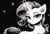 Size: 3712x2560 | Tagged: safe, ai generated, generator:stable diffusion, prompter:thelight3d, rarity, pony, unicorn, g4, chest fluff, dark background, ear fluff, eyeshadow, female, fluffy, horn, looking at you, magic, magic aura, makeup, mare, solo