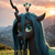 Size: 1024x1024 | Tagged: safe, ai generated, generator:pony realism 2.2, generator:stable diffusion, prompter:meta_void, queen chrysalis, changeling, changeling queen, g4, female, mountain range, photorealistic, portrait, realistic, solo, sunset, ultrarealistic