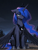 Size: 1024x1360 | Tagged: prompter needed, safe, ai generated, princess luna, alicorn, pony, g4, cosmic hair, crown, ethereal hair, eyeshadow, female, freckles, grass, hair over one eye, half-closed eyes, headgear, horn, jewelry, makeup, narrowed eyes, necklace, night, one eye obstructed, outdoors, regalia, sitting, sky, solo, star, starry sky, tree