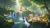 Size: 2560x1440 | Tagged: safe, ai composition, artist:truekry, generator:tponynai3, generator:wai-nsfw-illustrious-sdxl, applejack, fluttershy, pinkie pie, rainbow dash, rarity, spike, twilight sparkle, dragon, earth pony, pegasus, pony, unicorn, g4, bush, crepuscular rays, dragons riding ponies, female, flying, folded wings, forest, grass, group, horn, horns, jumping, laughing, light rays, lying down, male, mane seven, mane six, mare, nature, outdoors, prone, reflection, river, scenery, smiling, spike riding twilight, spread wings, stream, summer, tail, talking, tree, underhoof, unicorn twilight, walking, wallpaper, water, waterfall, wet, wet fur, wet mane, wings, yelling