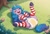 Size: 1216x832 | Tagged: safe, ai generated, prompter:bitter sweetness, izzy moonbow, pony, unicorn, g5, abdl, adult foal, diaper, diaper fetish, eyes closed, female, grass, horn, izzy diaperbow, non-baby in diaper, open mouth, open smile, park, pissing, poofy diaper, smiling, solo, striped socks, urine, wetting, wetting diaper