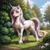 Size: 1024x1024 | Tagged: safe, prompter:moonbat, fleur-de-lis, pony, unicorn, g4, beautiful, blushing, female, horn, hot, looking at you, mare, outdoors, smiling, smiling at you, solo, solo female, sweat, walking